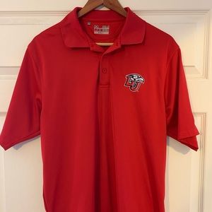 Liberty University polo Under Armour performance material. Small Heat-gear